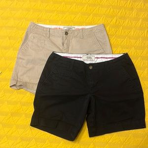 Shorts Bundle - Black + Khaki 7” Short from Old Navy
